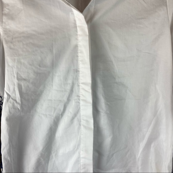J.O.A Los Angeles white button up top NWT - Picture 3 of 7